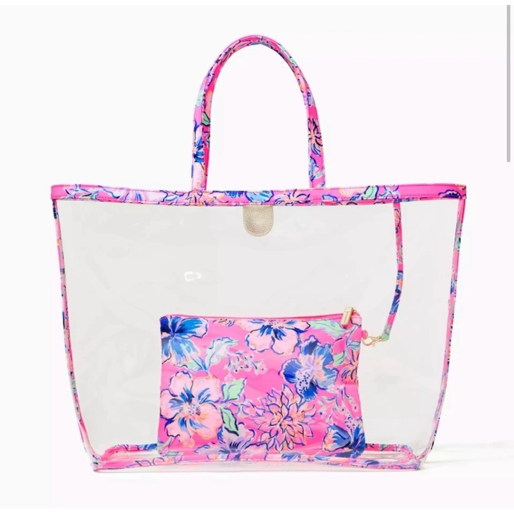 Lilly Pulitzer Shell Collector
Clear BEACH Tote & Pouch set.